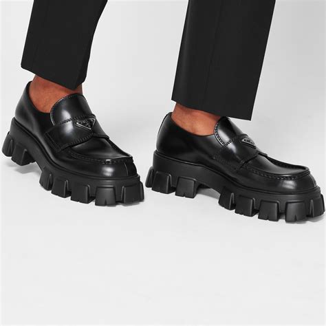 prada monoliths|Prada monolith loafer.